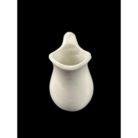 Sterling Vitrified China Pitcher Creamer Restaurant Ware 4.5" Vintage Ohio Green - Picture 4 of 8